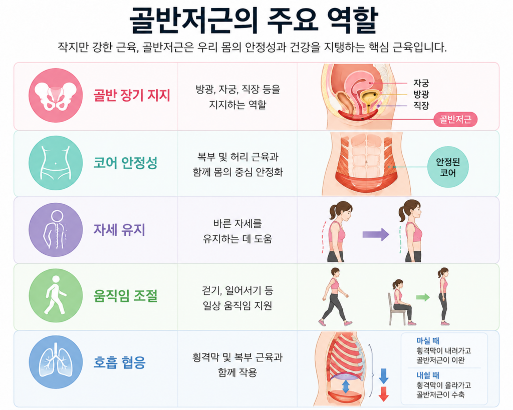 골반 저금의 주요 역할